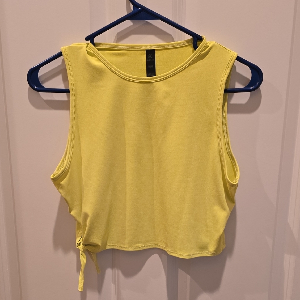Kyodan Lemon Yellow Crop Top